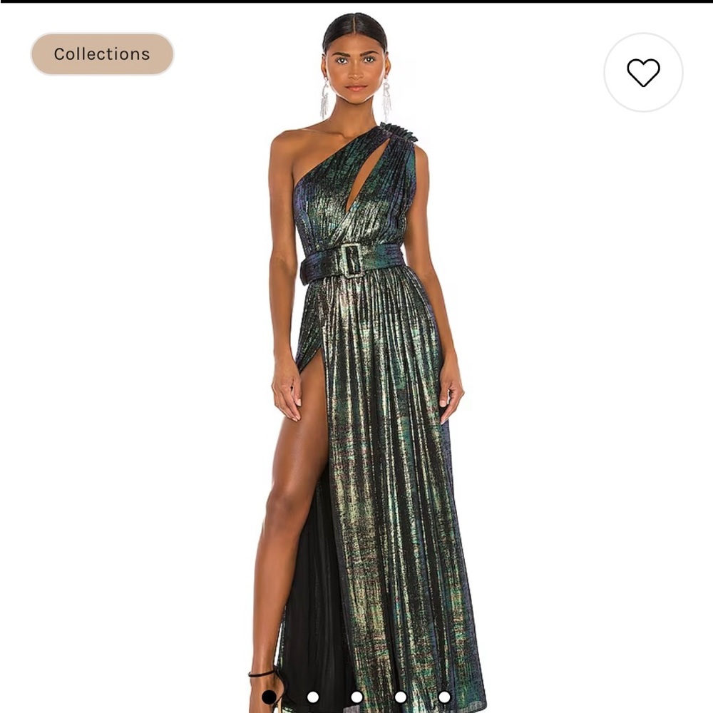 Andrea dress in green print